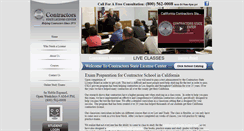 Desktop Screenshot of californiacontractorslicensing.org